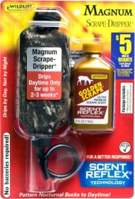 WRC DEER LURE GOLDEN SCRAPE/ SCRAPE DRIPPER COMBO 2PK (Option: Scrape Dripper Combo 4Fl Oz)
