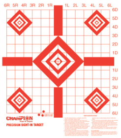 CHAMPION TARGET PAPER REDFIELD STYLE SIGHT-IN (Option: Style Sight-In 100-Pack)