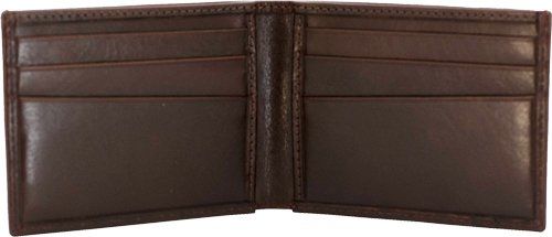 CAMELEON S&W MEN'S FRONT POCKT BI-FOLD WALLET (Option: Bi-Fold Wallet Brown)