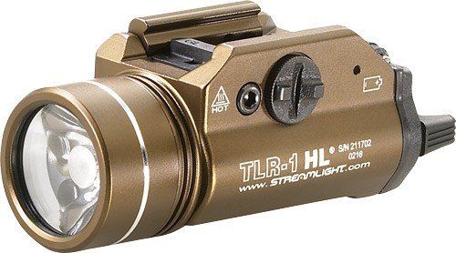 STREAMLIGHT TLR-1 HL C4 WHITE LED LIGHT (Option: Led Light W/Rail Fde Brown)
