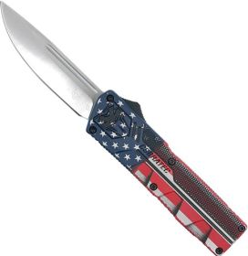 COBRATEC LIGHTWEIGHT OTF 3.25" DROP POINT (Option: American Flag Crkte 3.25" Dpnt)