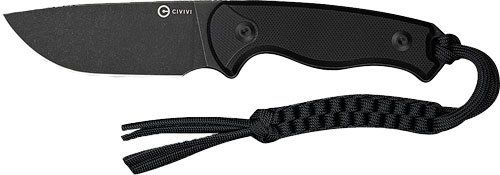 Civivi Knife Timberbark 3.2" (Option: Fixed Black/Black G10 Stnwash)
