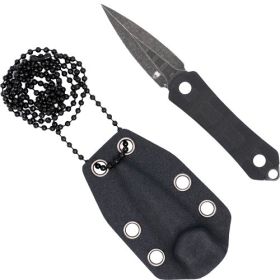 Cobratec Guardian Neck Knife (Option: 1.99" D2 Stonewash Dagger W/Sh)