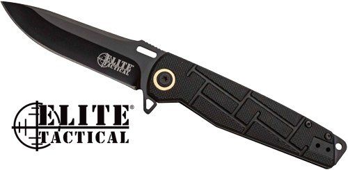 Mc Elite Tactical Readiness (Option: 3.5" Drop Point Fldr Blk/Blk)
