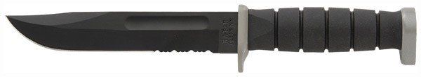 Ka-Bar D2 Extreme Knife (Option: 7" Serr W/Plastic Sheath)