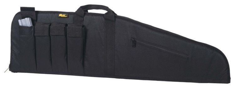 Us Peacekeeper 40" Msr Case Bl (Option: 4 Mag Pouches 600 Denier Black)