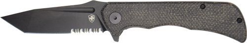Templar Knife Paladin Folder (Option: 3.27" Black Micarta Tanto D2)