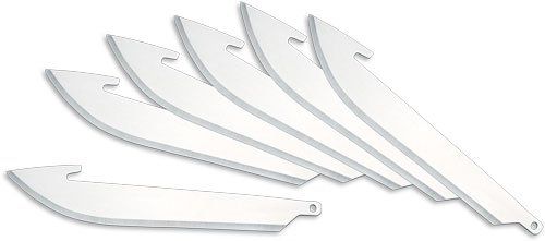 Outdoor Edge 3" Drop Point (Option: Replacement Blades 6-Pack)