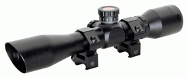 TRUGLO TRU-BRITE 4X32MM SCOPE TACTICAL MIL-DOT SCOPE (Option: Tactical Mil-Dot W/Rings Black)