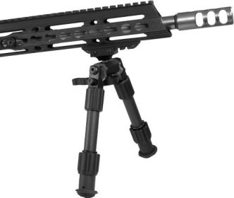 TRUGLO TAC-POD CARBON PRO 6-9" PIVOTING BIPOD-PICATINNY & SLING STUD ADAPTERS (Option: Pivoting W/Pctny Rail Adptr)